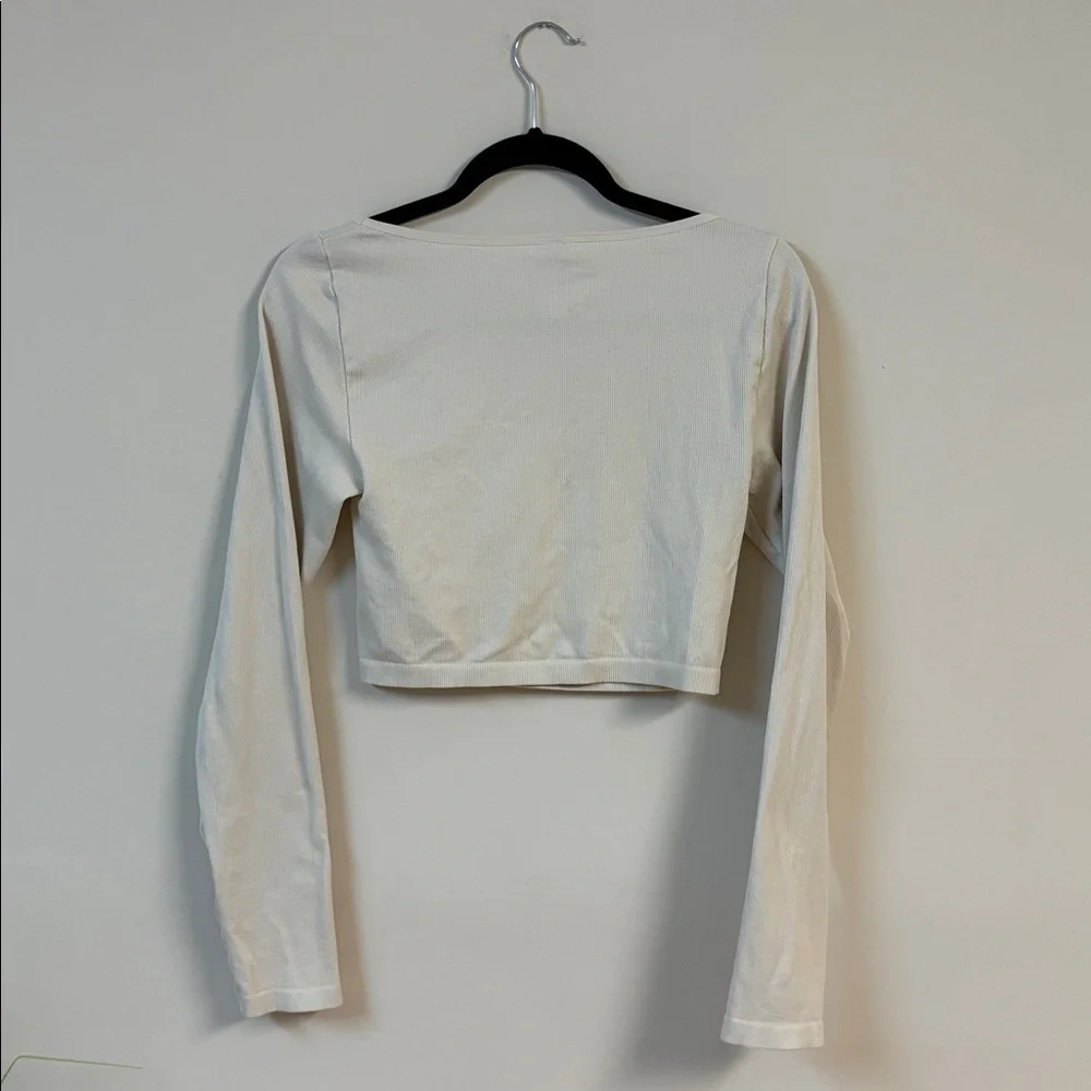 BNWOT Aritzia Sunday Best SinchSeamless™ Rib Ribcage Long-sleeve size L - Picture 5 of 6